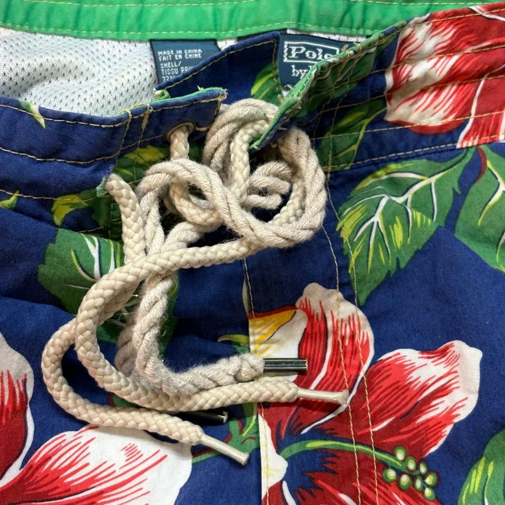 Polo Ralph Lauren Men's Aloha Swim Shorts‎ Floral Hibiscus 36